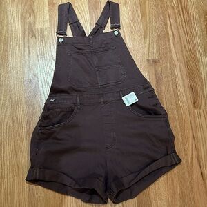 Free People NWT Ziggy Shortalls size L